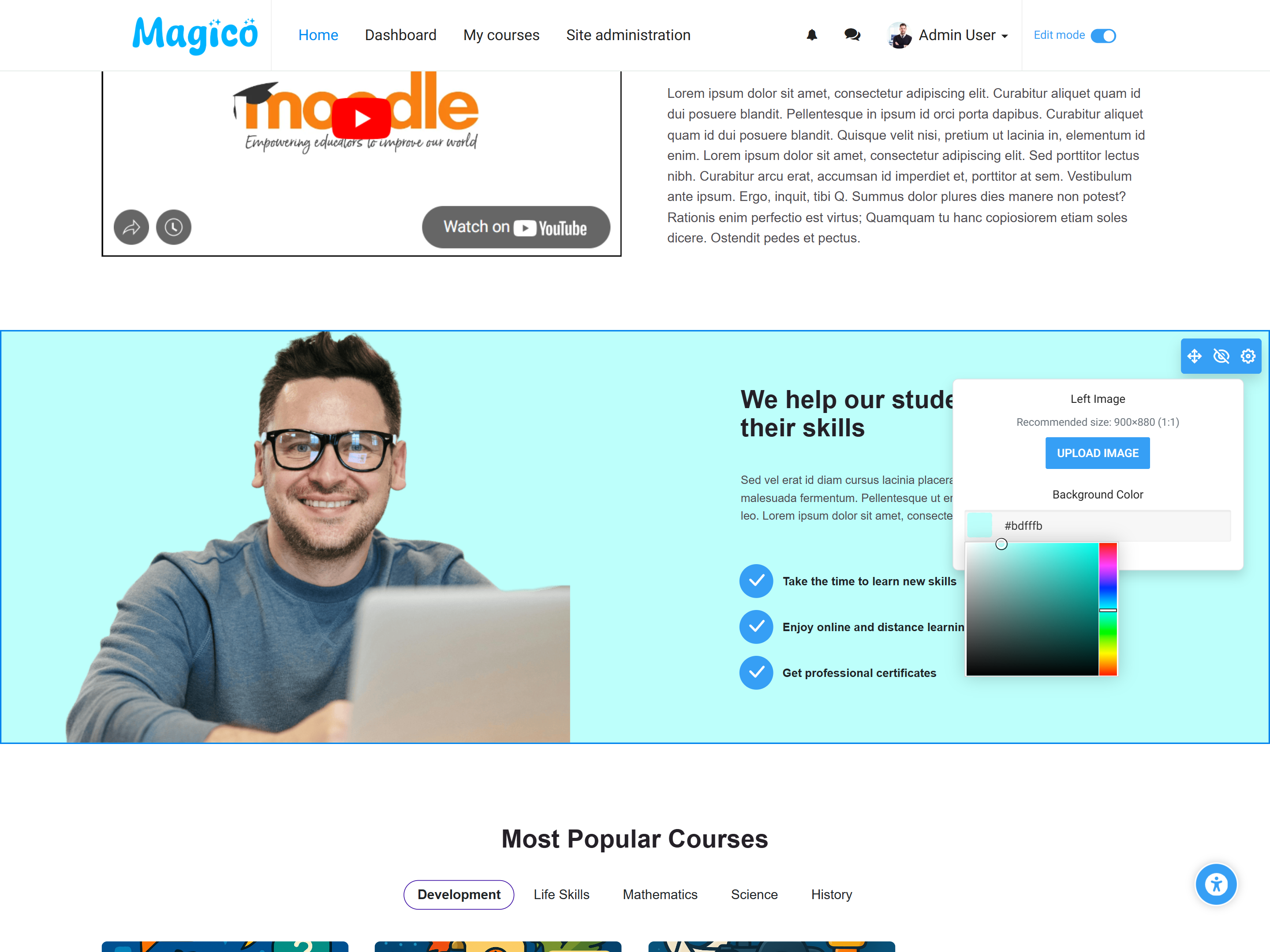Magico Theme MyCourses Grid - Flexible LMS Layout